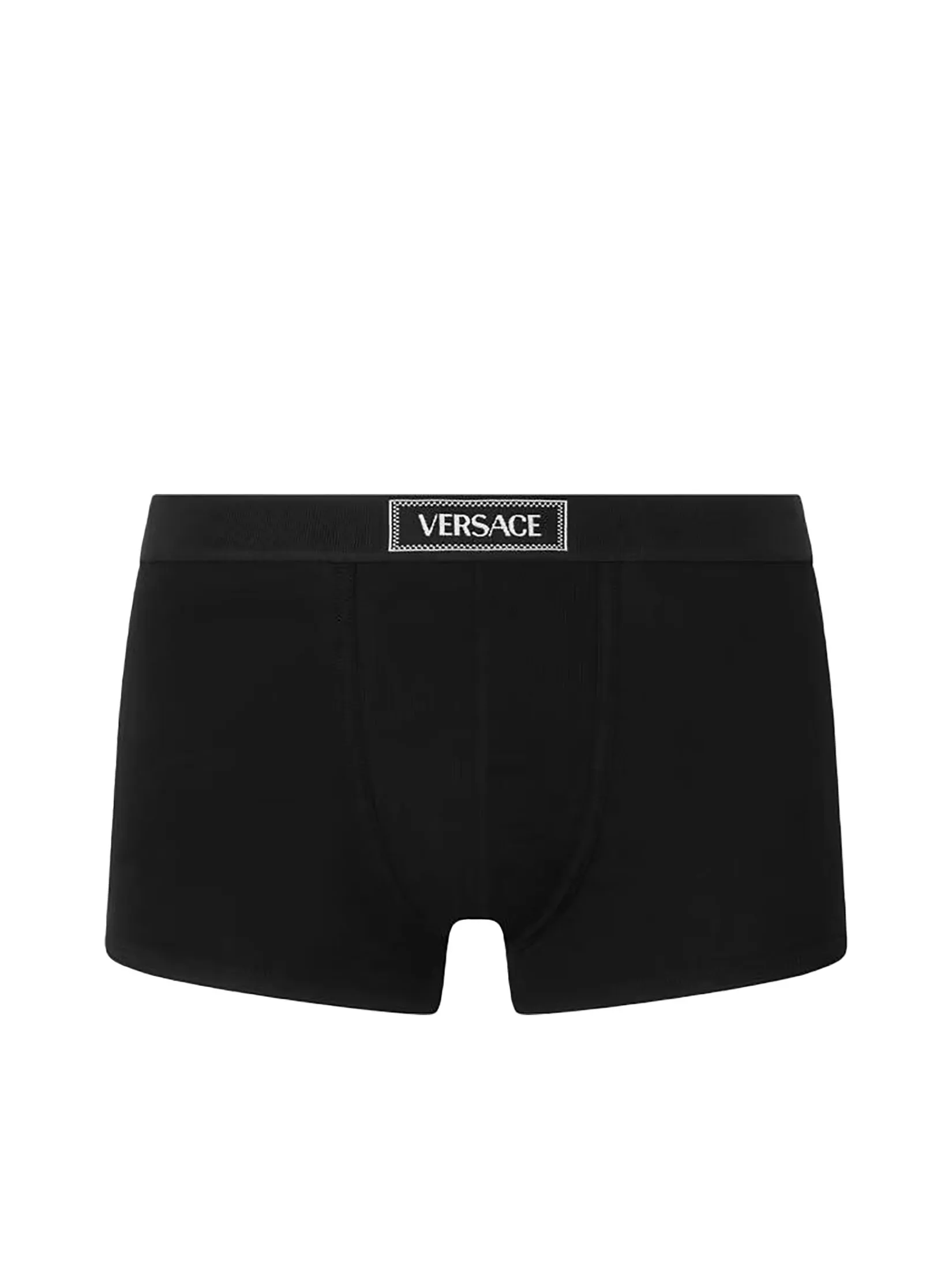 VERSACE UNDERWEAR Men Underwear Short Trunk Tex Ribbed Bio Cotton Black