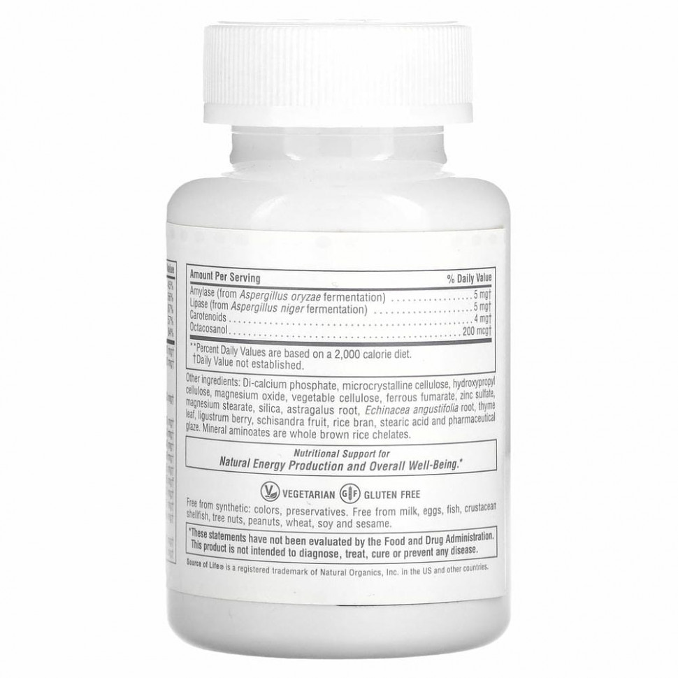 NaturesPlus, Source Of Life, Multi-Vitamin & Mineral Supplement, 90 Mini-Tablets