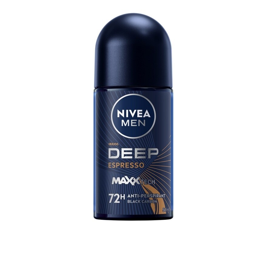 Nivea Men Roll On Deep Espresso 50 Ml. ผู้ชาย โรลออน ลดเหงื่อ ระงับกลิ่นกาย