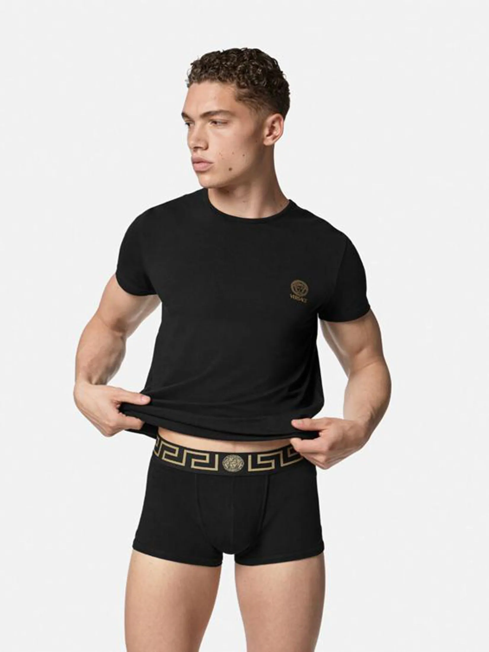 VERSACE UNDERWEAR Men Trunks Greca Border