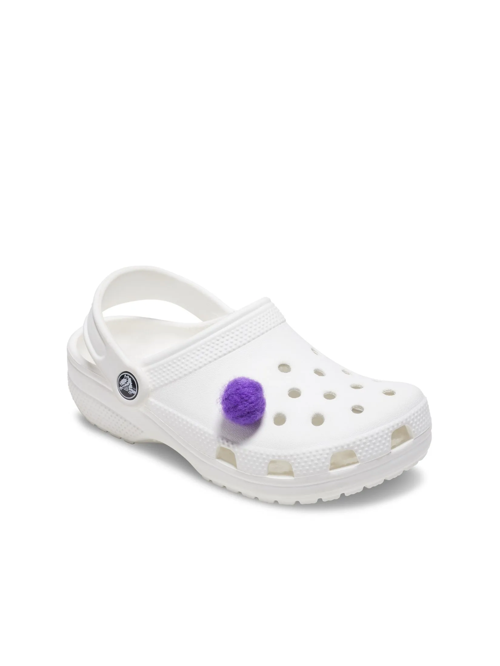 CROCS JIBBITZ™ PURPLE FAUX MOHAIR PUFF