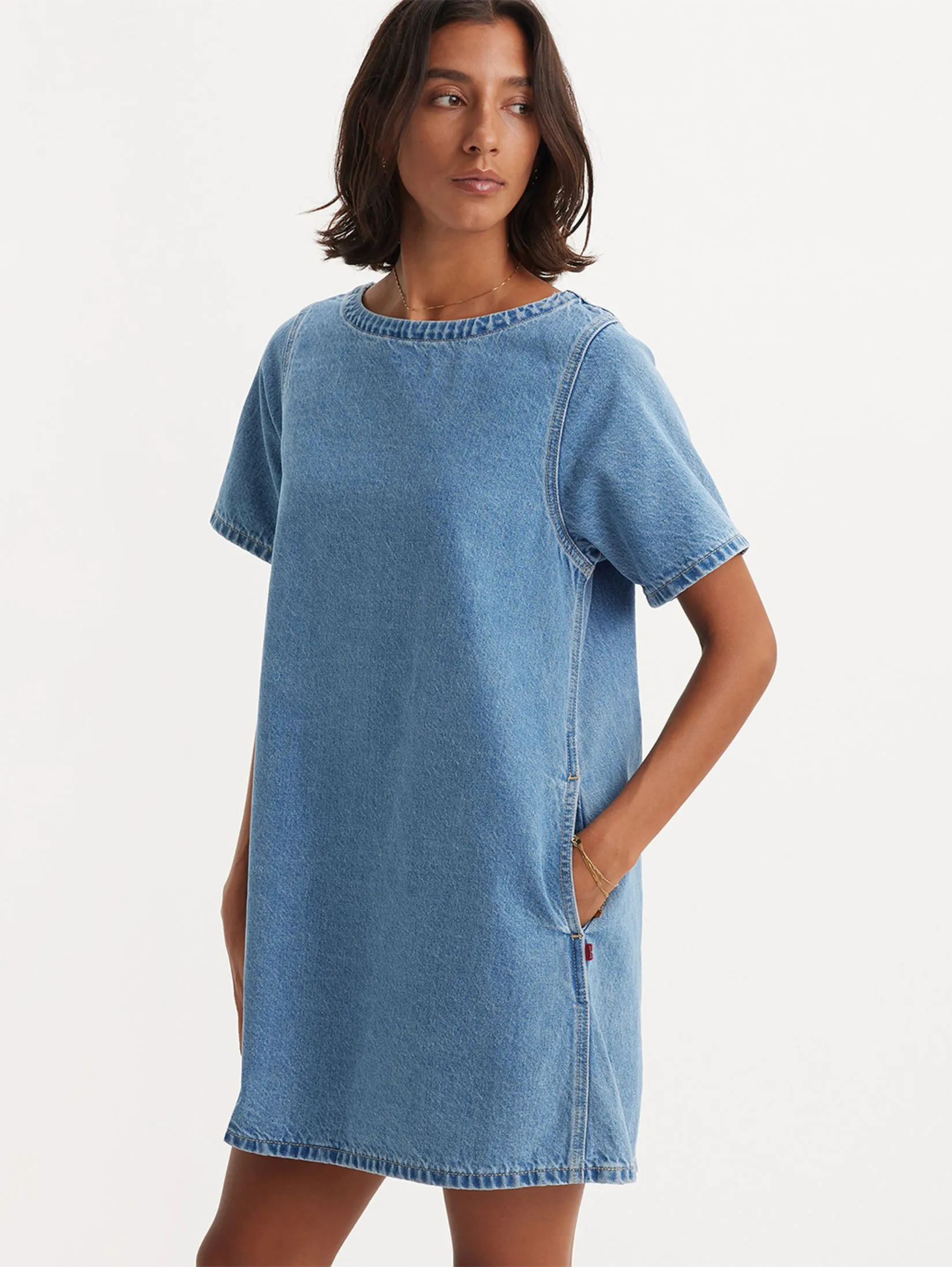 LEVI'S WellThread Women's Wildflower Dress Dark Blue