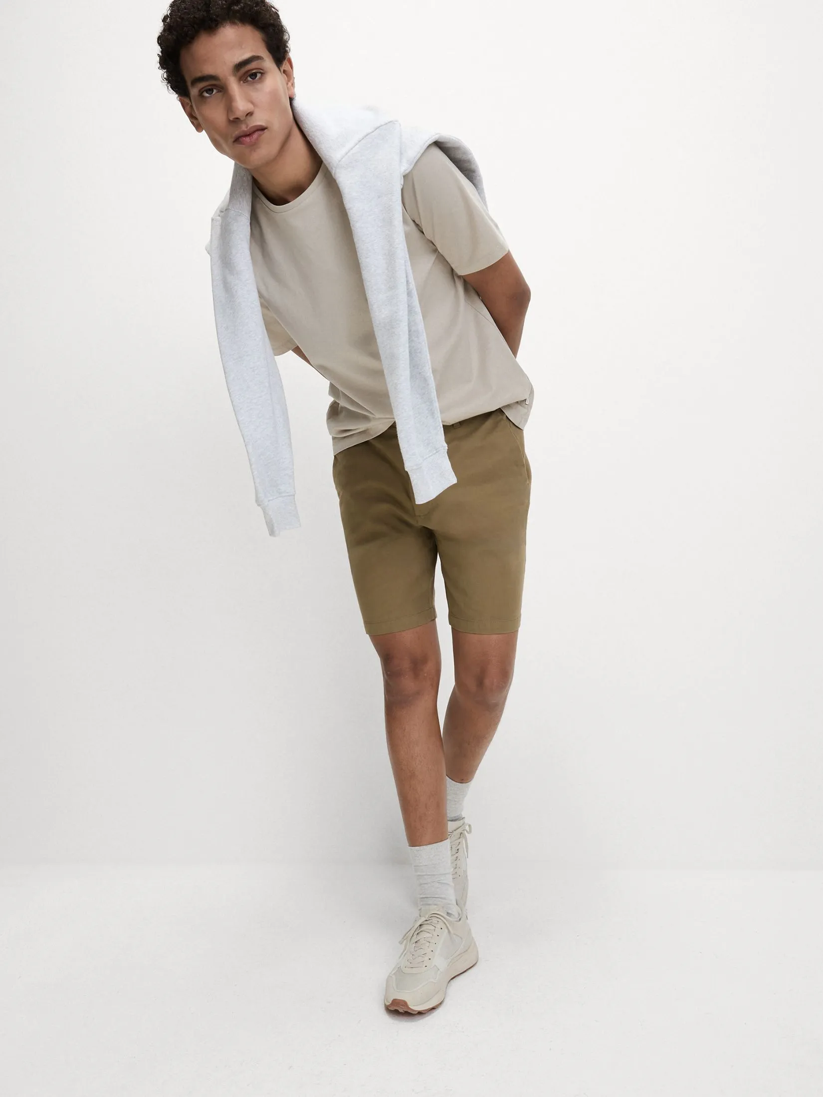 MARKS & SPENCER Men Chino Shorts Regular Fit Stretch