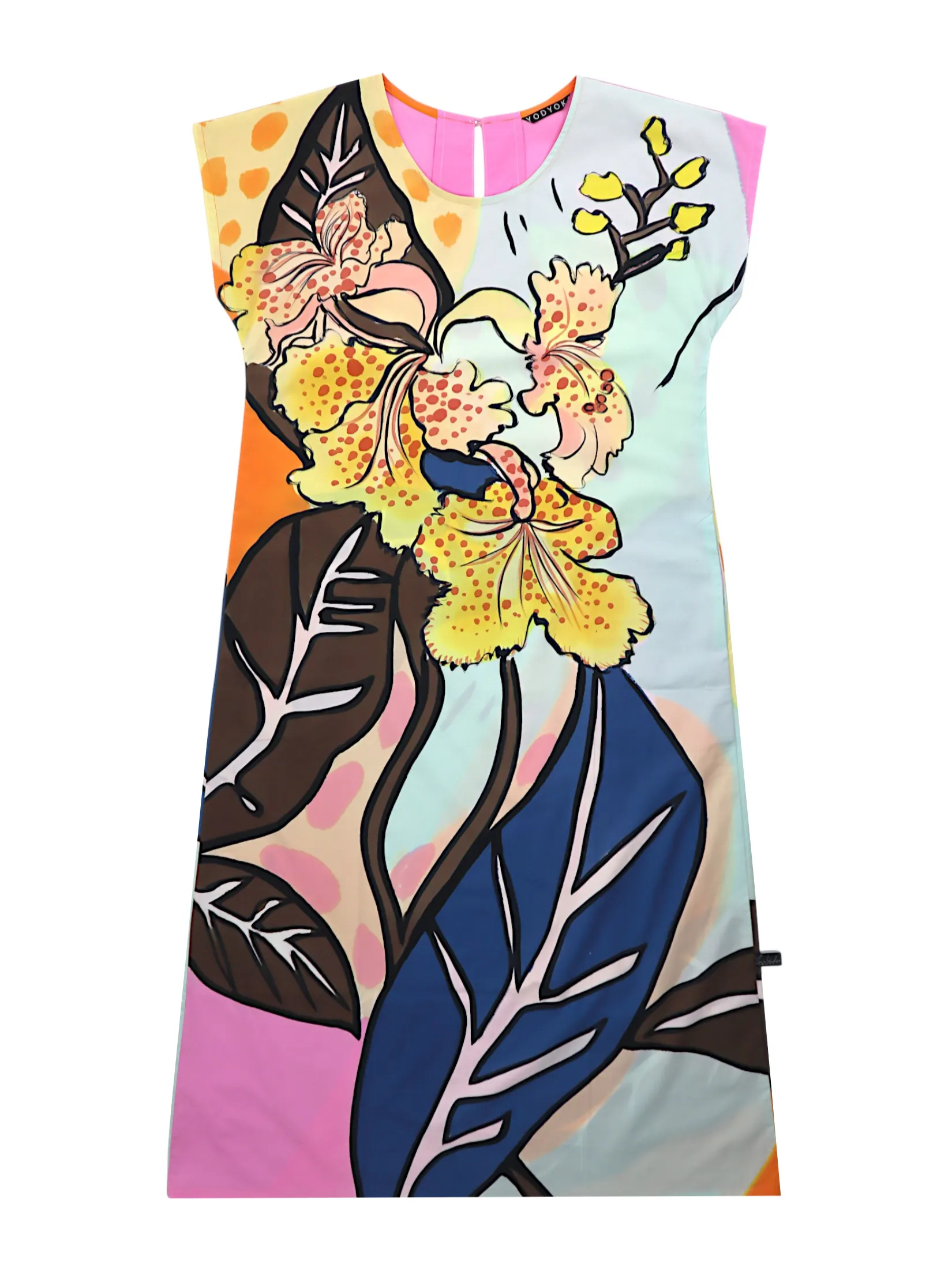 YODYOKO Woman Sleeve Casual Dress - Pink : Fancy Light Orchid