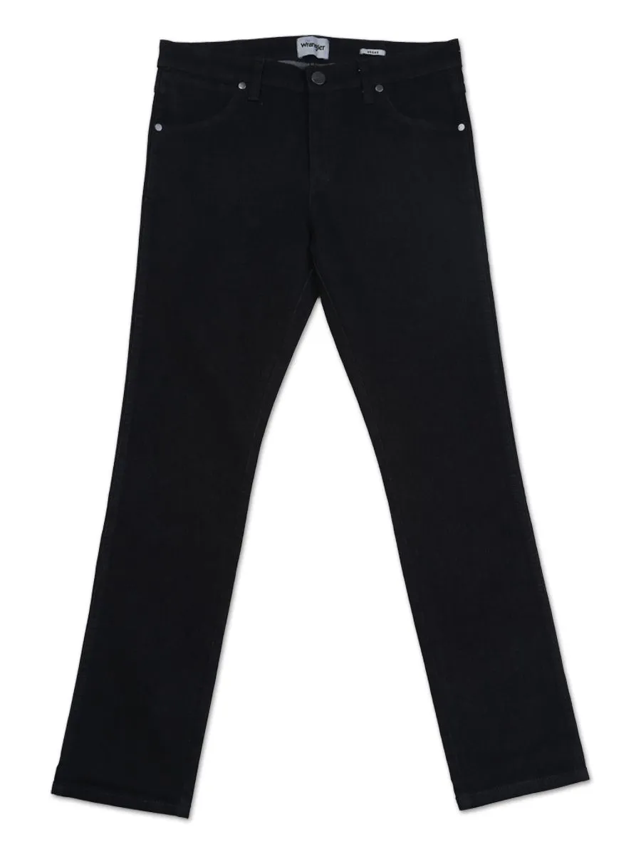 WRANGLER Men's Jeans Mid Vegas Fit Black Size - 28 In