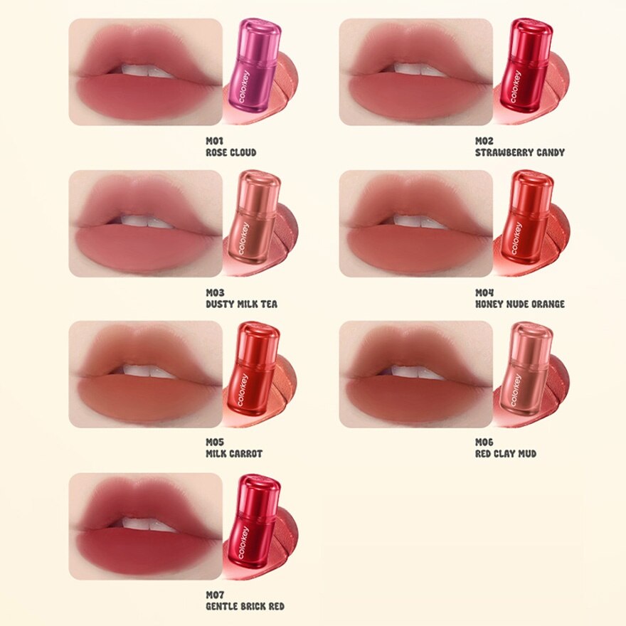 Colorkey Silky Creamy Matte Lip Mud M01