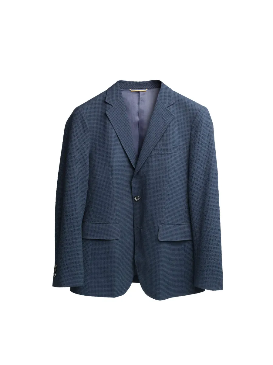 TAKEO KIKUCHI MEN NAVY CS PRIMEFLEX DOTAIR JACKET
