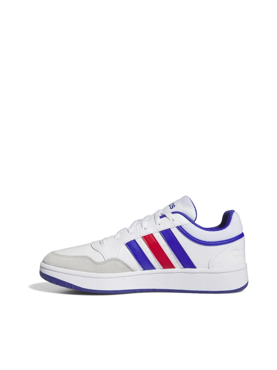 ADIDAS Men Sneakers Hoops 3.0 Cloud White / Lucid Blue / Better Scarlet