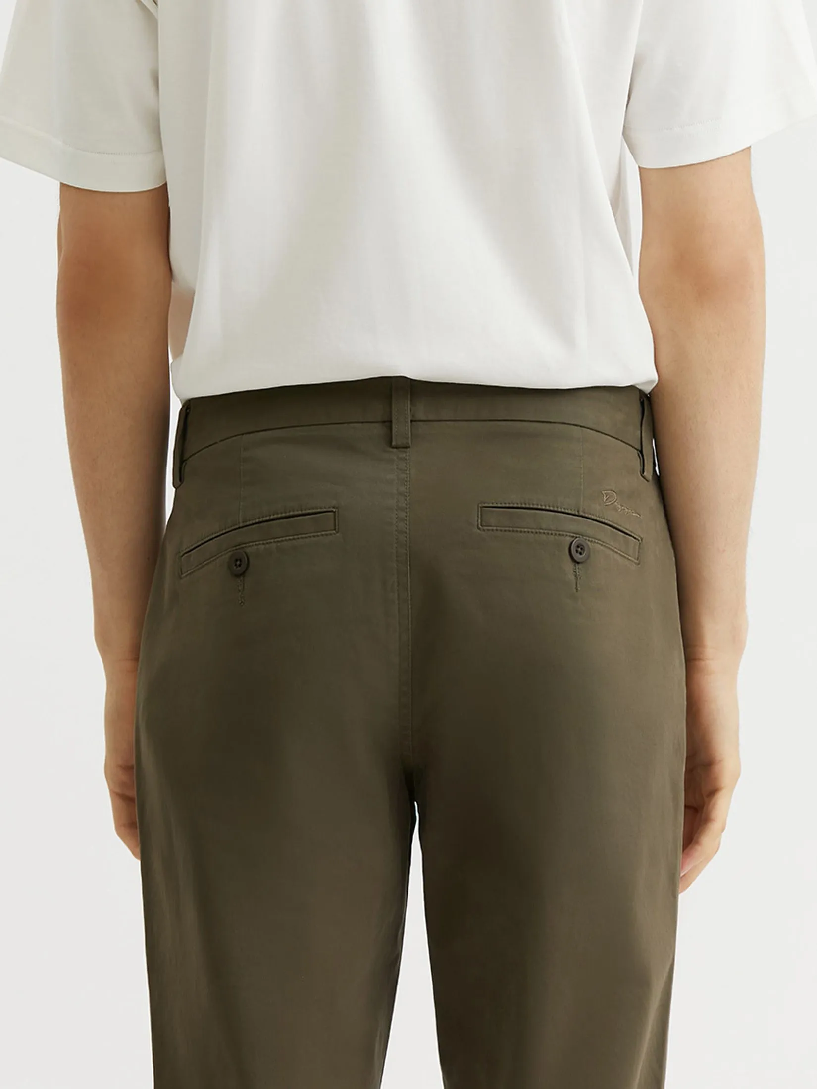 DAPPER DAPPER Everyday Stretch Chino Pants Olive Green
