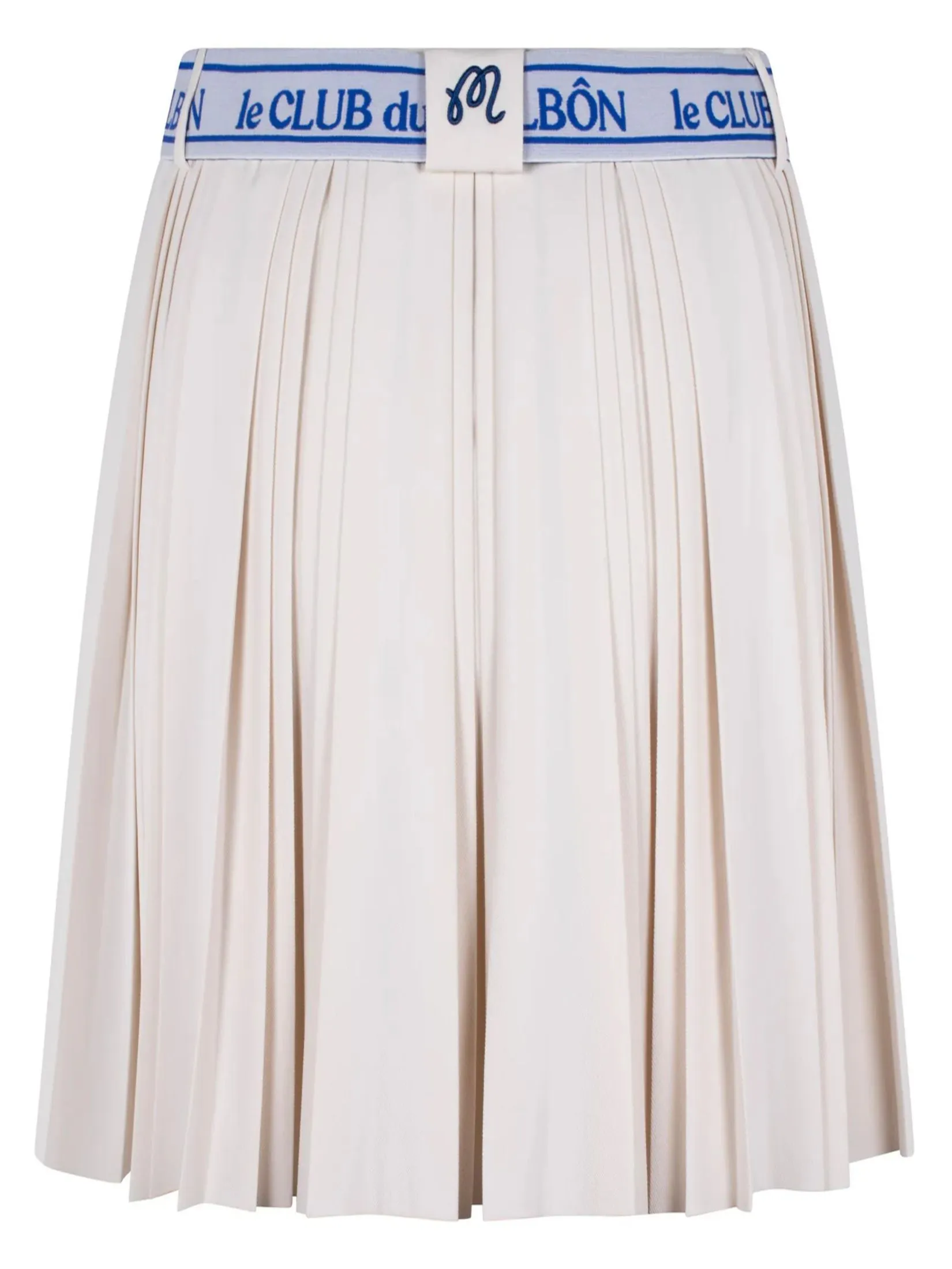 MALBON GOLF JOELLE PLEATED SKIRT IN IVORY