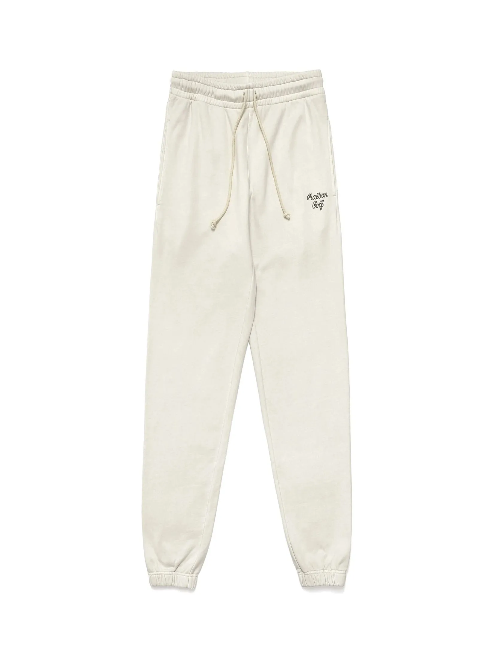 MALBON GOLF GOLF SCRIPT SWEATPANT IN NATURAL