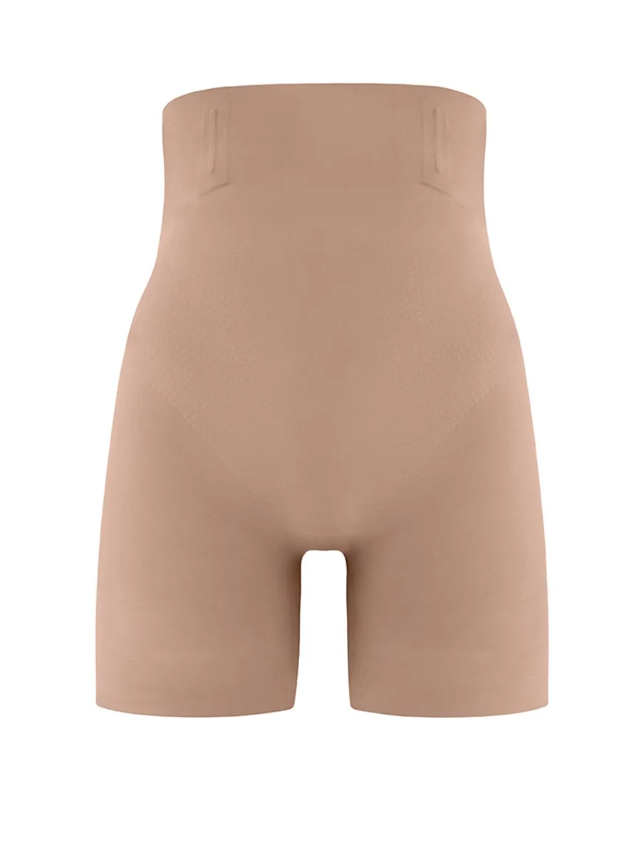 SABINA Seamless Shapewear High Waisted Shorts - Tan