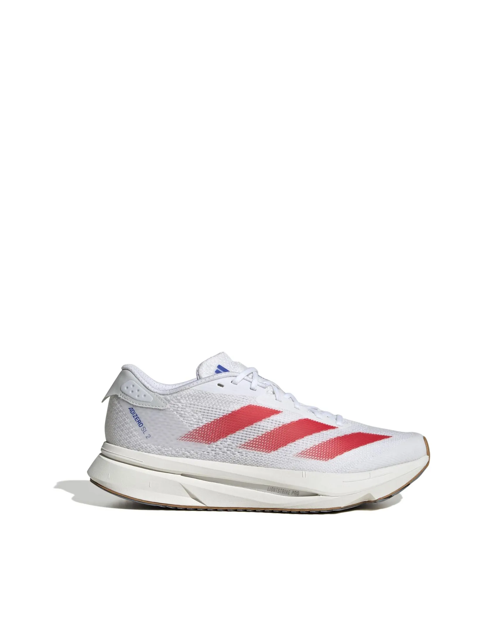 ADIDAS Women Running Shoes Adizero SL2 IF9385 Cloud White / Pure Ruby / Royal Blue