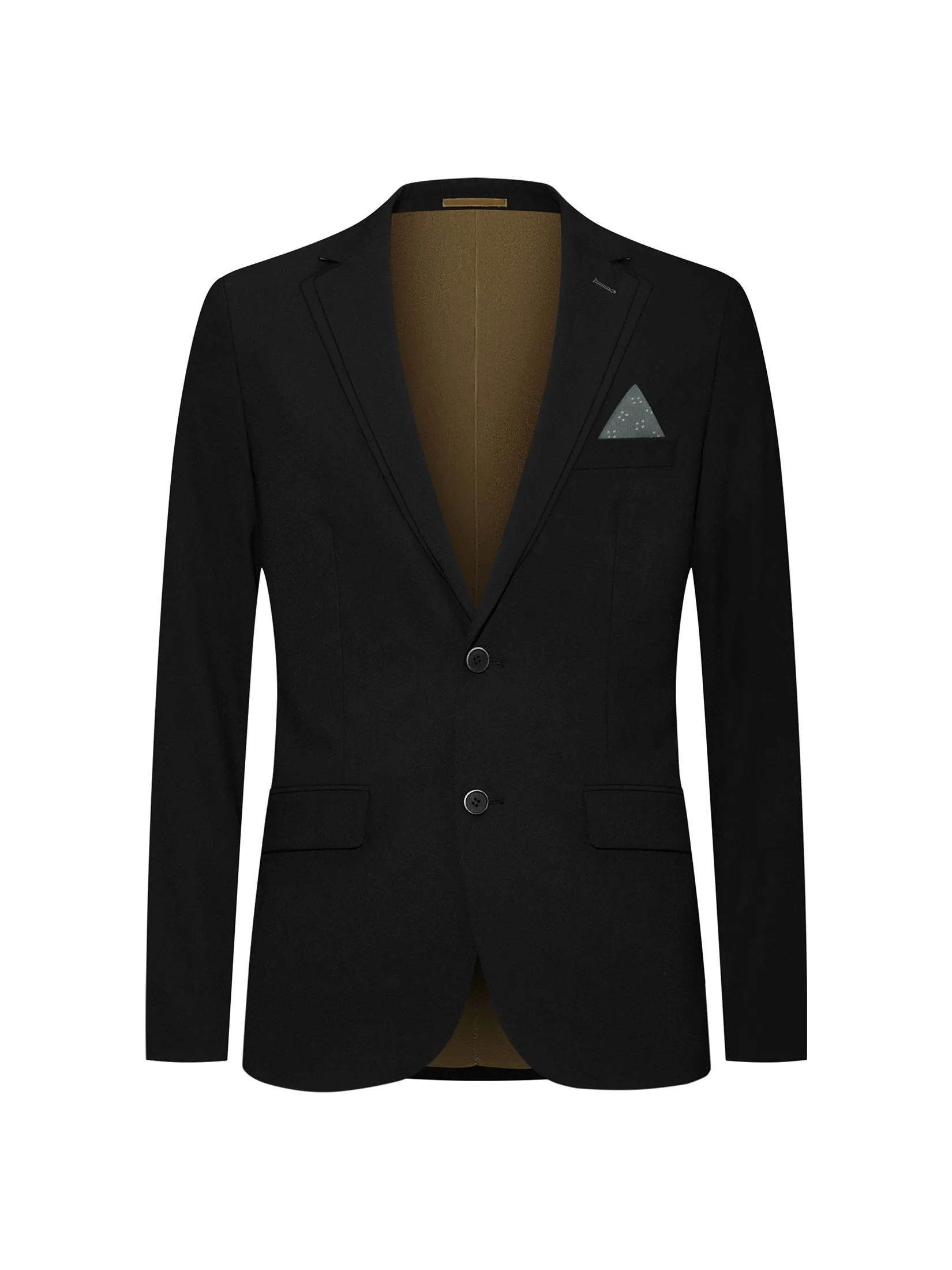 G2000 Men Clothing Felix Stretch Plain Weave Compact Suit Blazer Smart Fit - Black