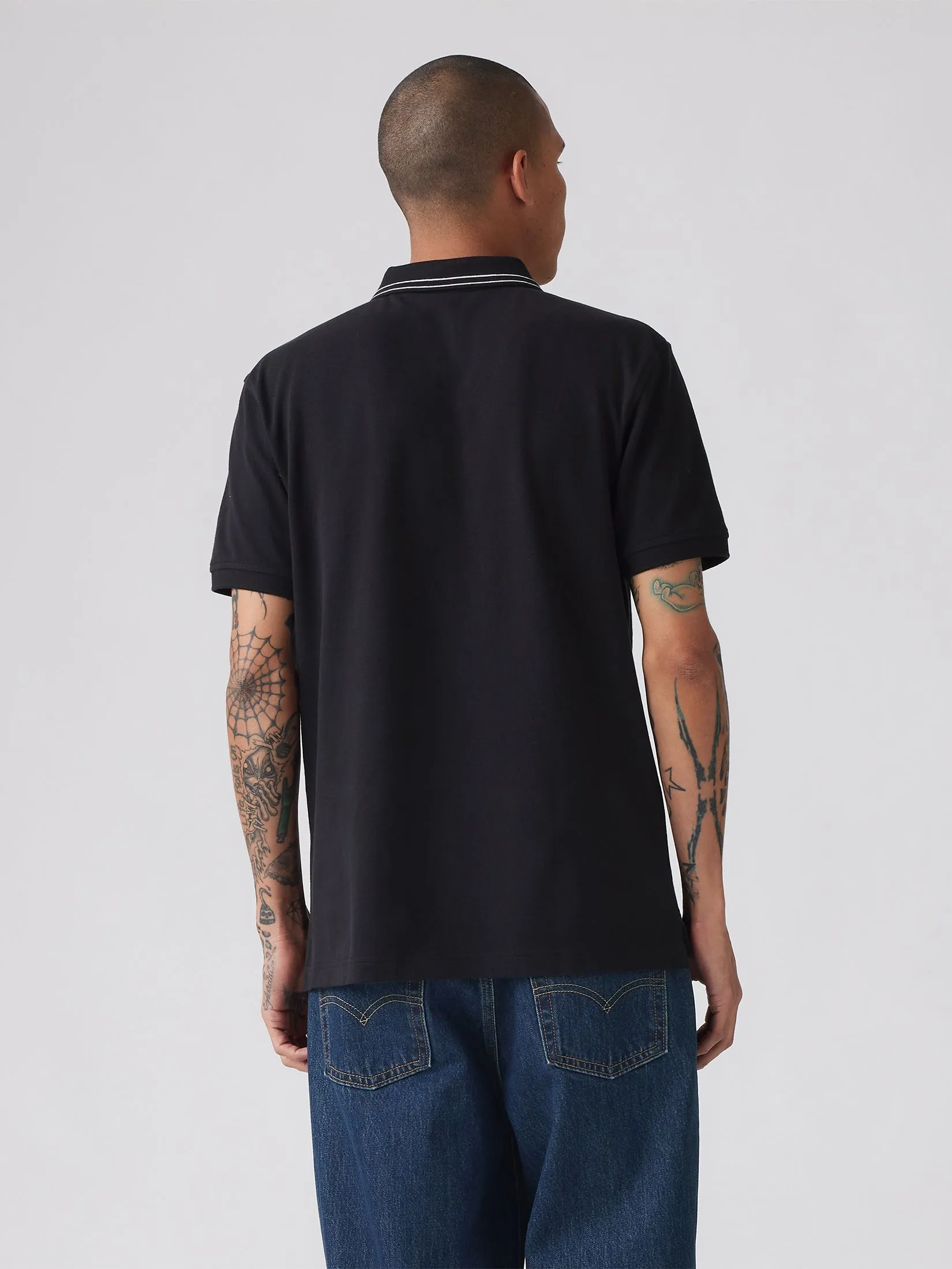 LEVI'S Men's Housemark Polo Shirt Black