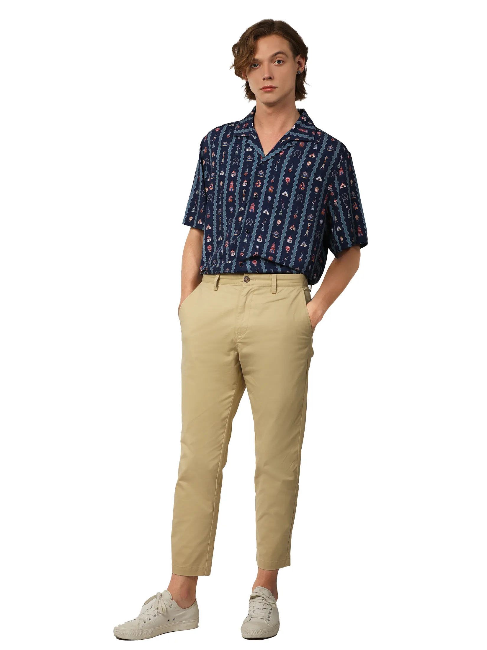JOHN HENRY Men s Pants (Cropped) MERRIMENT Beige