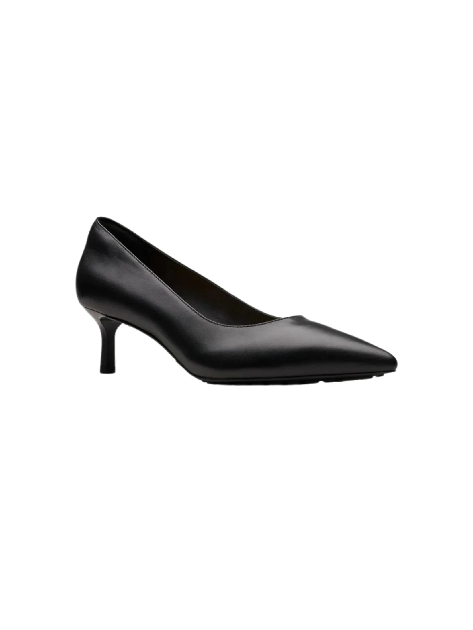 CLARKS ADELA COURT Black Leather Women's High Heels