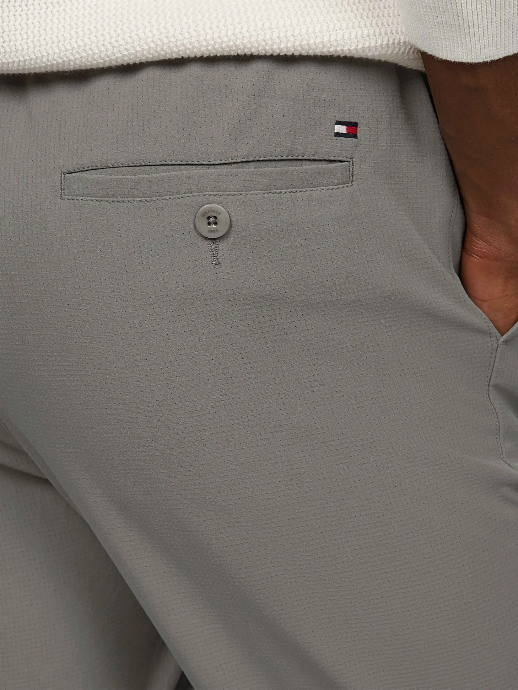 TOMMY HILFIGER MEN PANTS Grey Straight