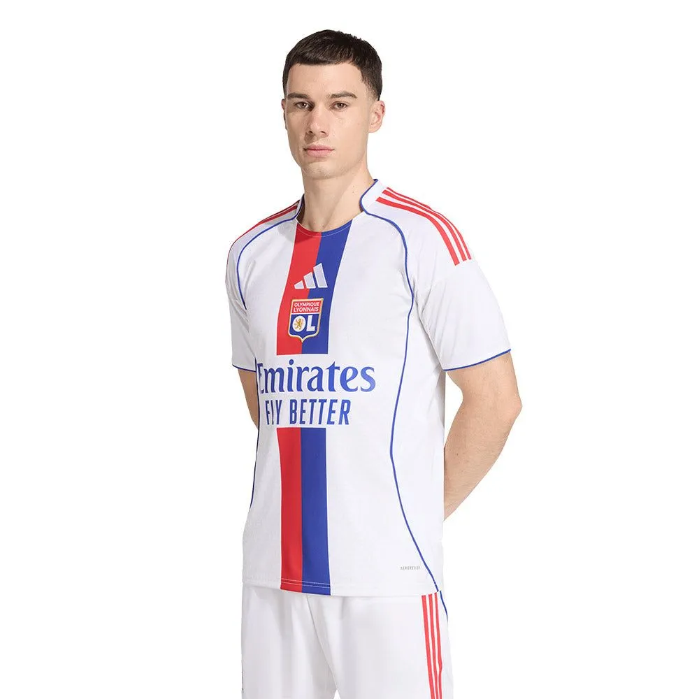 ADIDAS Men Olympique Lyonnais Home 2025/26 Jersey White - AD001AP730EMTH