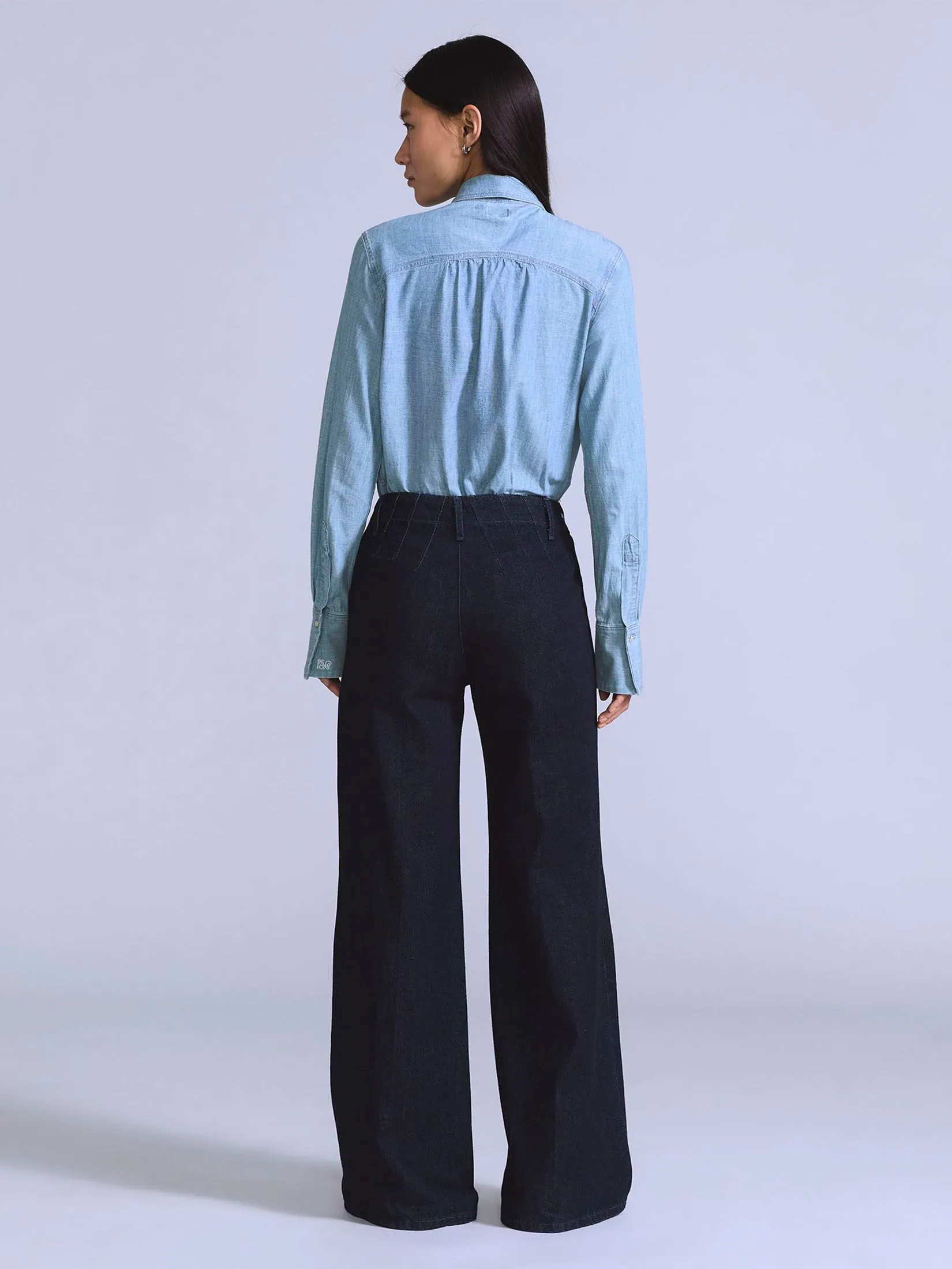 LEVI'S Blue Tab Women's Stem Flare Trousers Dark Blue