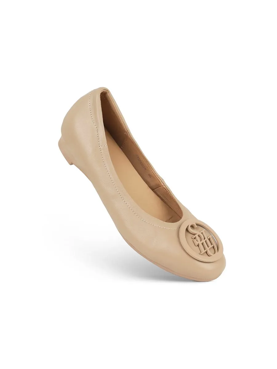 SHU WOMEN SOFY SOFA 0.5" SIGNET ONTONE - LATTE  SWSO0229