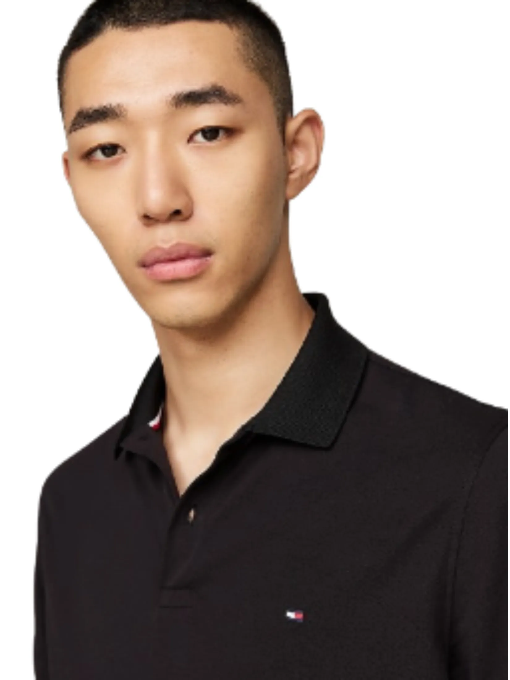 TOMMY HILFIGER MEN POLO BLACK