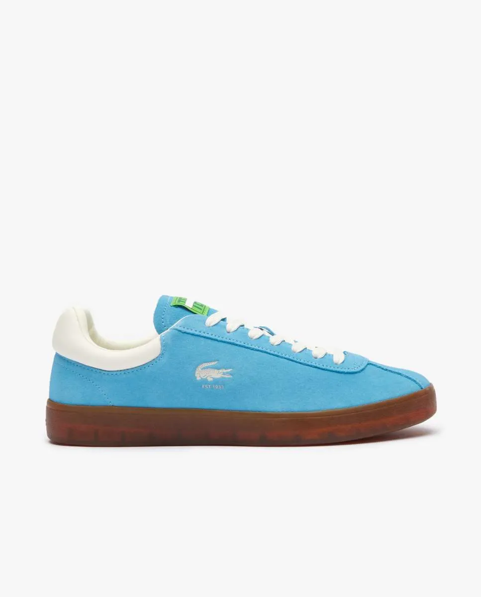 LACOSTE Men’s Baseshot Suede Trainers Blue