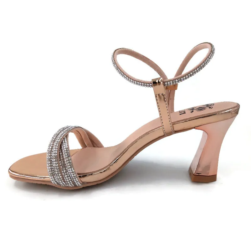 KLIN Woman Slingback High Heels Champagne