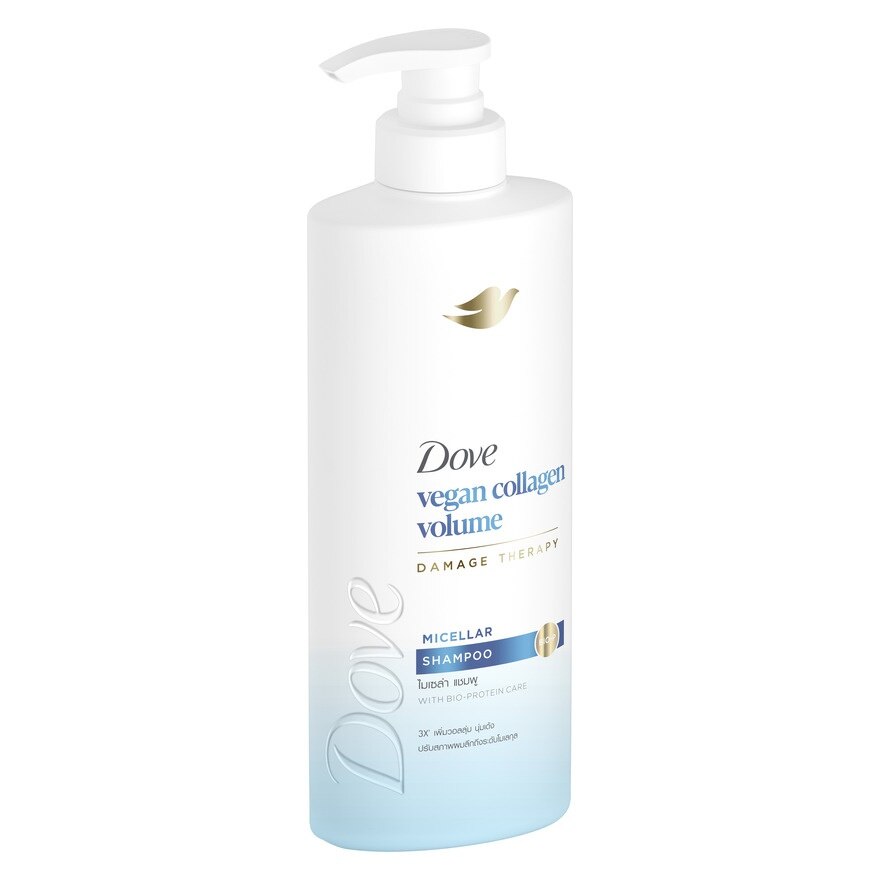 Dove Shampoo Vegan Collagen Volume Micellar 380 Ml.
