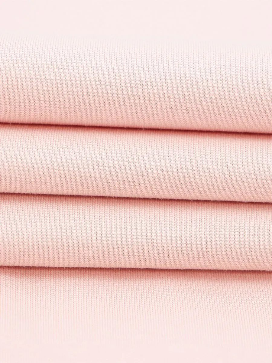 GIORDANO Men's Interlock Embroidery Tee (Liquid Touch) Evening Sand Pink