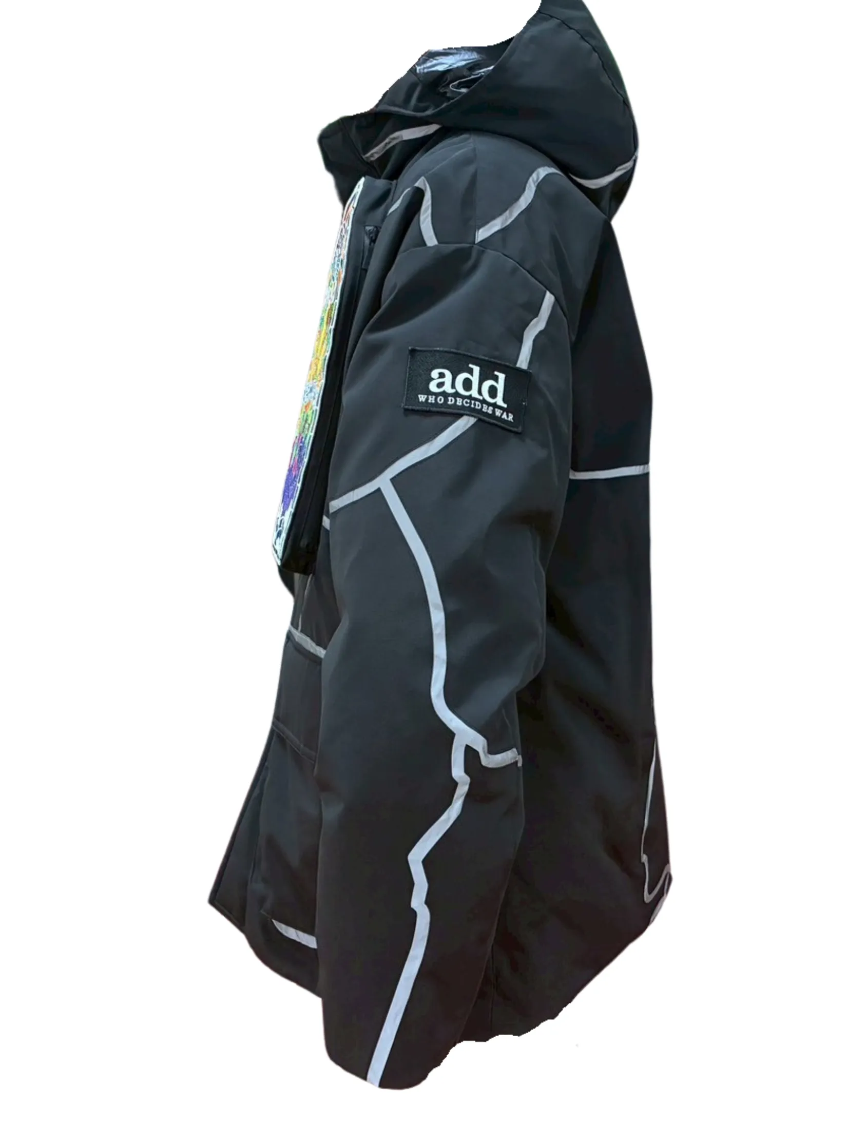 WDW X ADD HOODED PARKA WITH DOWN PADDING IN BLACK