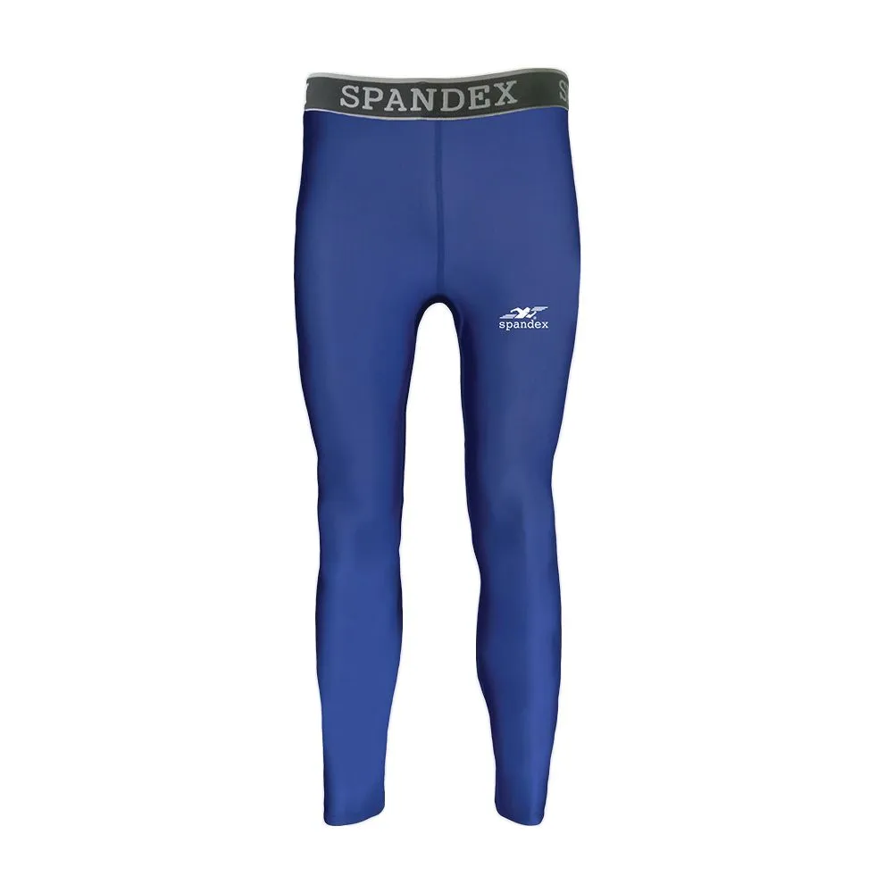 SPANDEX Blue-YL001-Compression Long pants Size - M