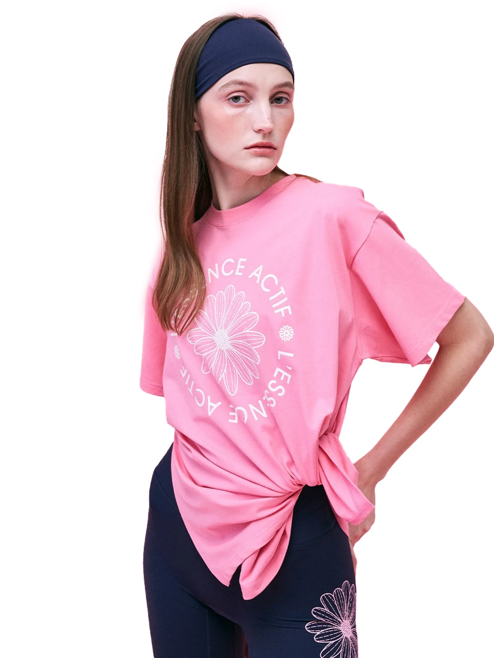 MARDI MERCREDI ACTIF Side Slit T-Shirt Actif Emblem F