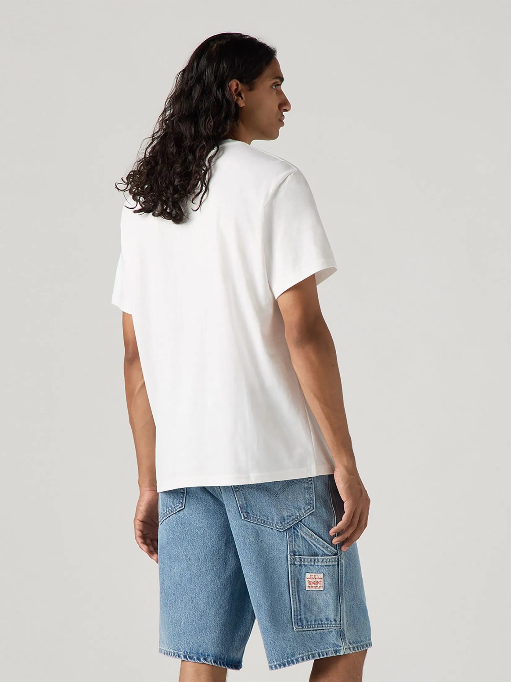 LEVI'S Men's Relaxed Fit Short Sleeve Graphic T-Shirt White