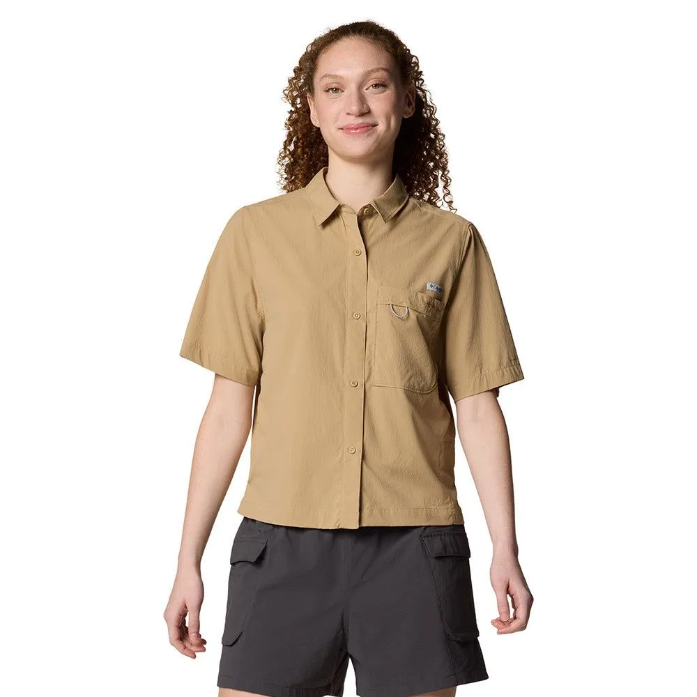 COLUMBIA Women Shirt PFG Wild Cast™ Short Sleeve Brown - CO399AP829EKTH