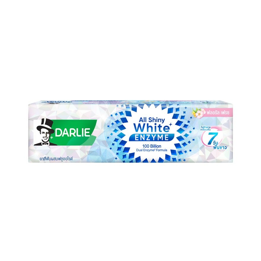 Darlie Toothpaste All Shiny White Enzyme Floral Fresh 120 G. - Pink