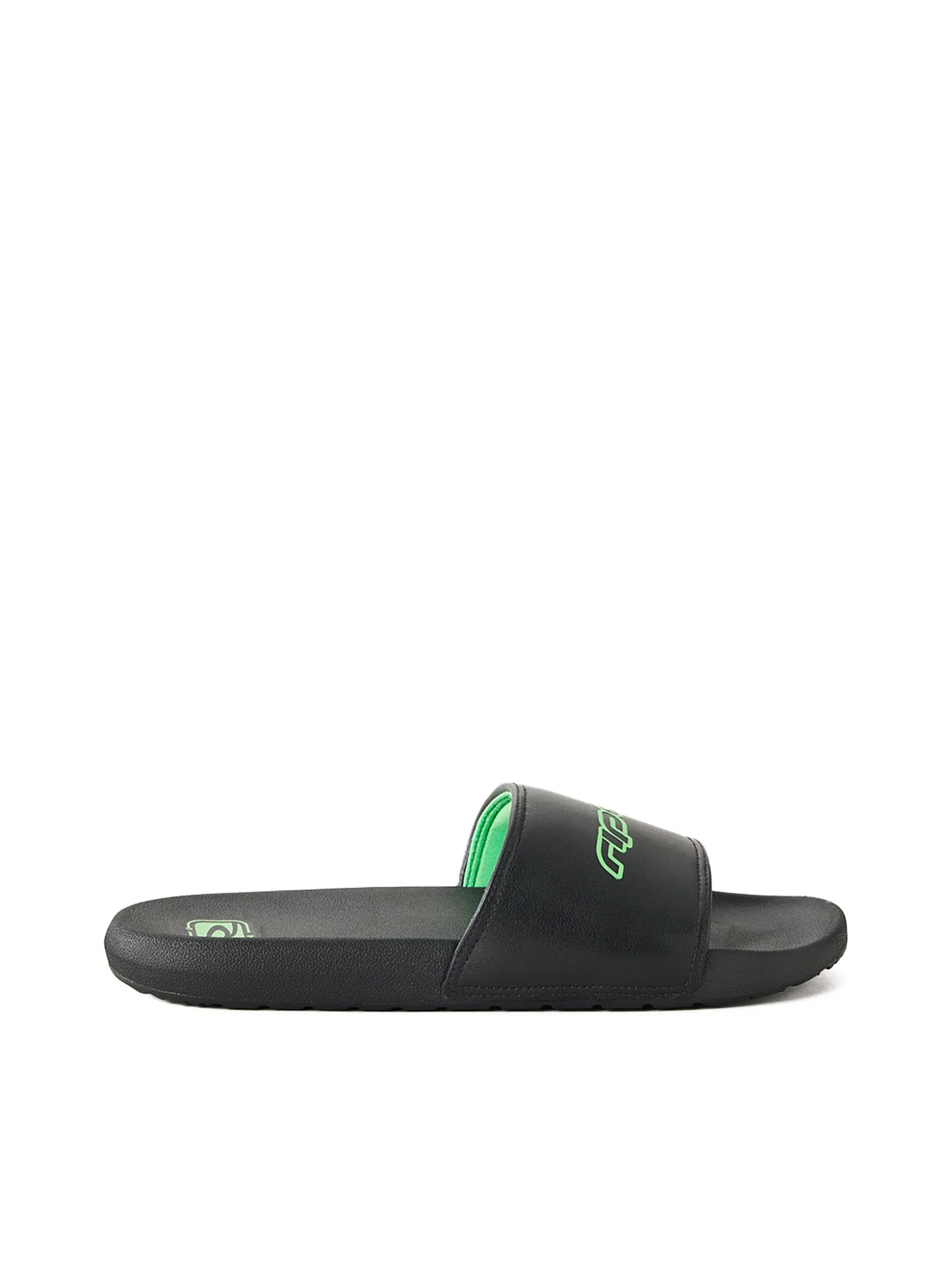 RIP CURL Men Sandals Archive Y2K Slide Open Toe Black/Green
