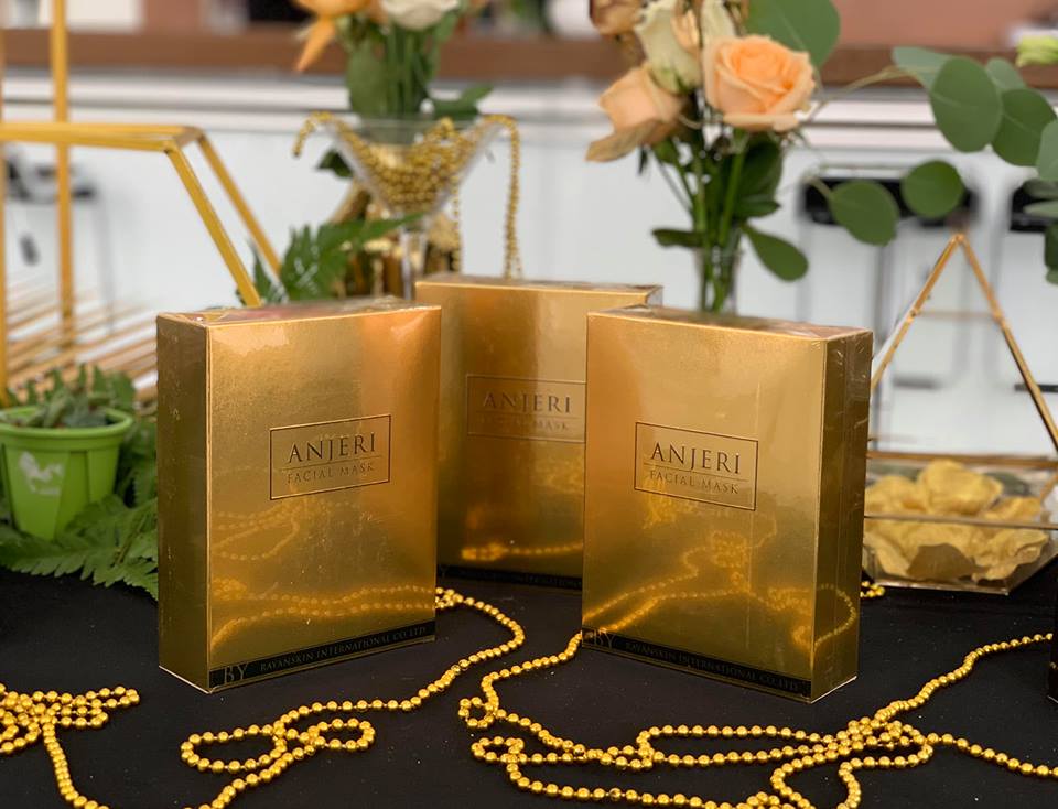 Омолаживающая lux маска c коллоидным золотом Anjeri Gold 1 или 10 шт