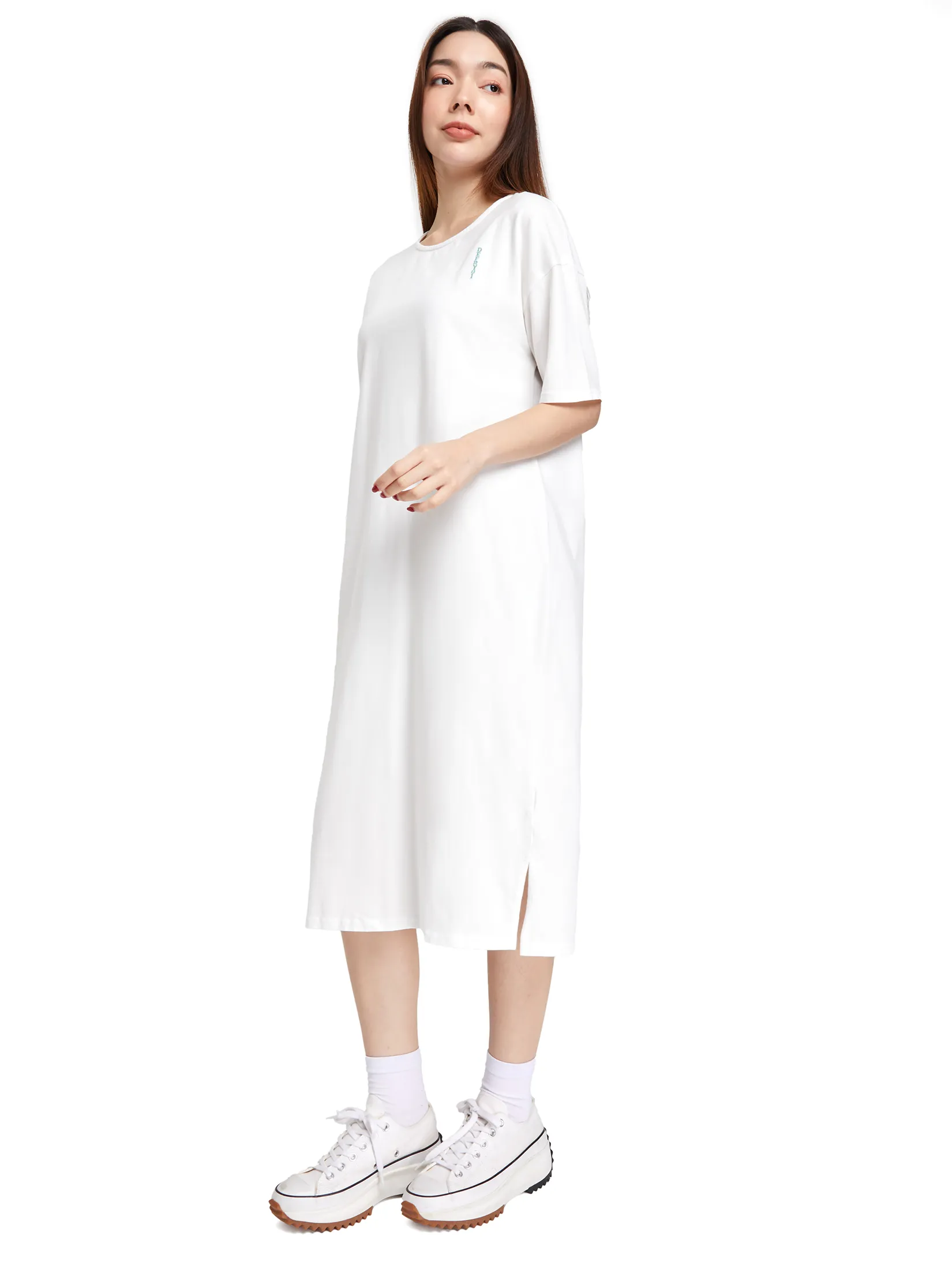 DEFRY 01 Women Dress Short Sleeves Round Neck