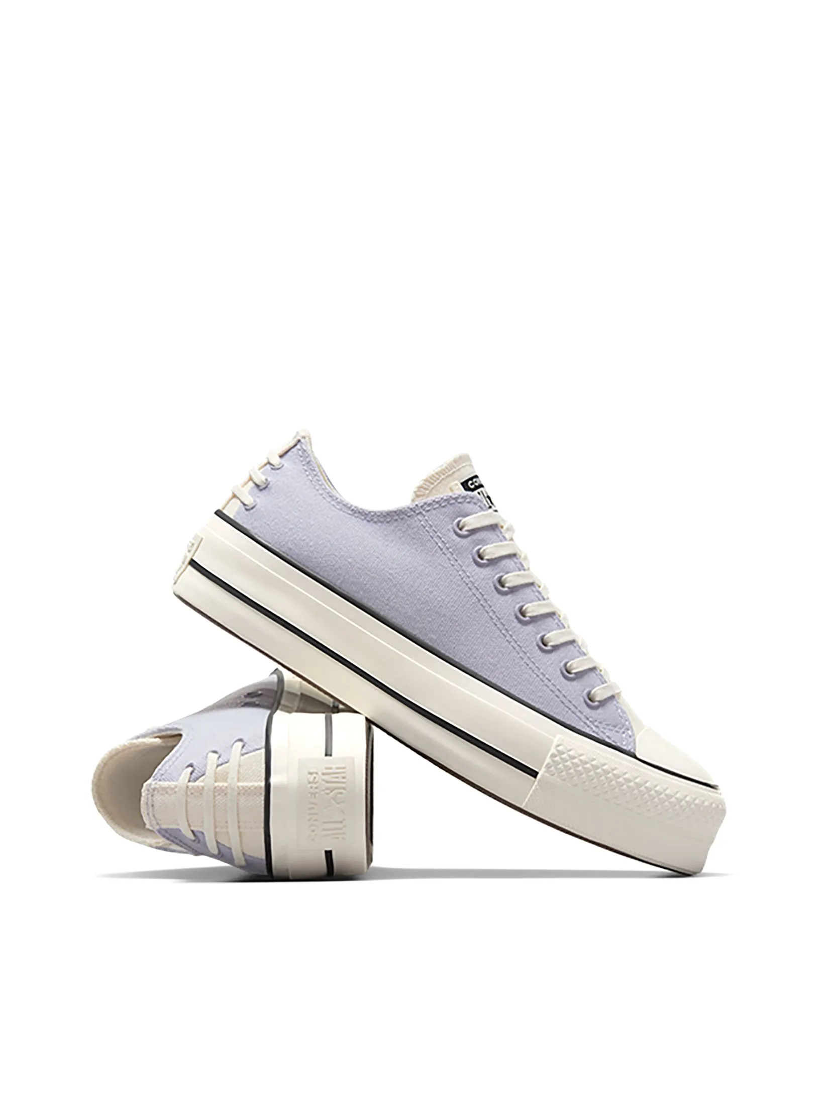 CONVERSE Women Sneakers Ctas Lift Classic Romantic Ox Purple Lavender Trek/Black/Egret
