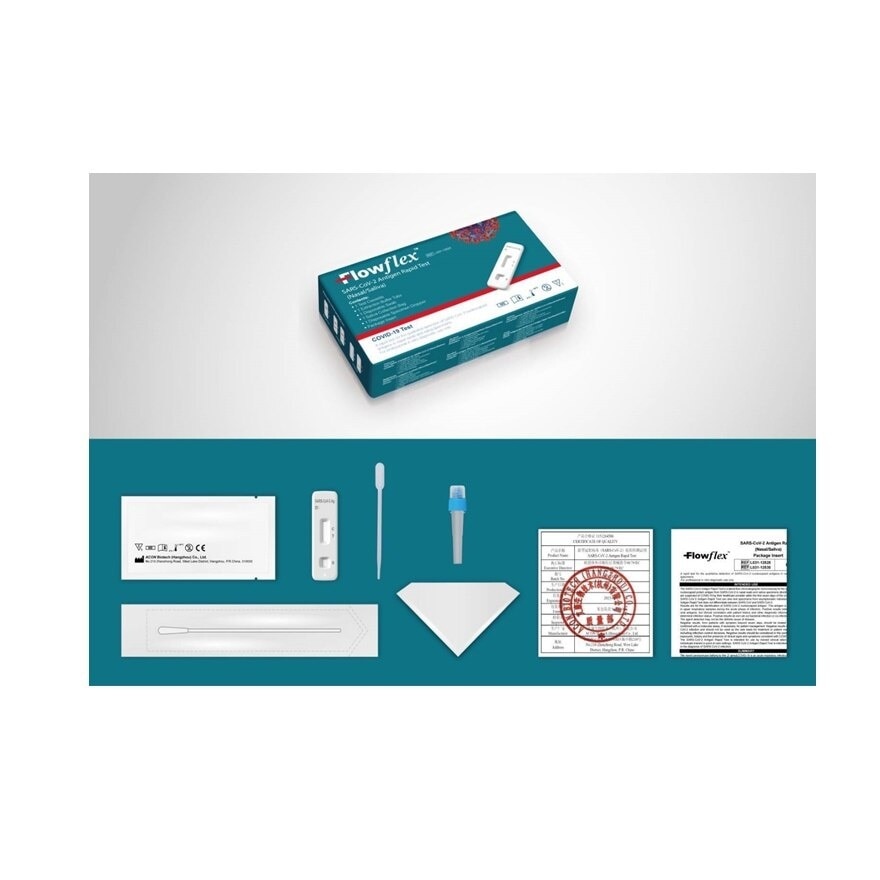 Flowflex SARS-CoV-2 Antigen Rapid Test 2in1 (ATK NasalSaliva) 1Test