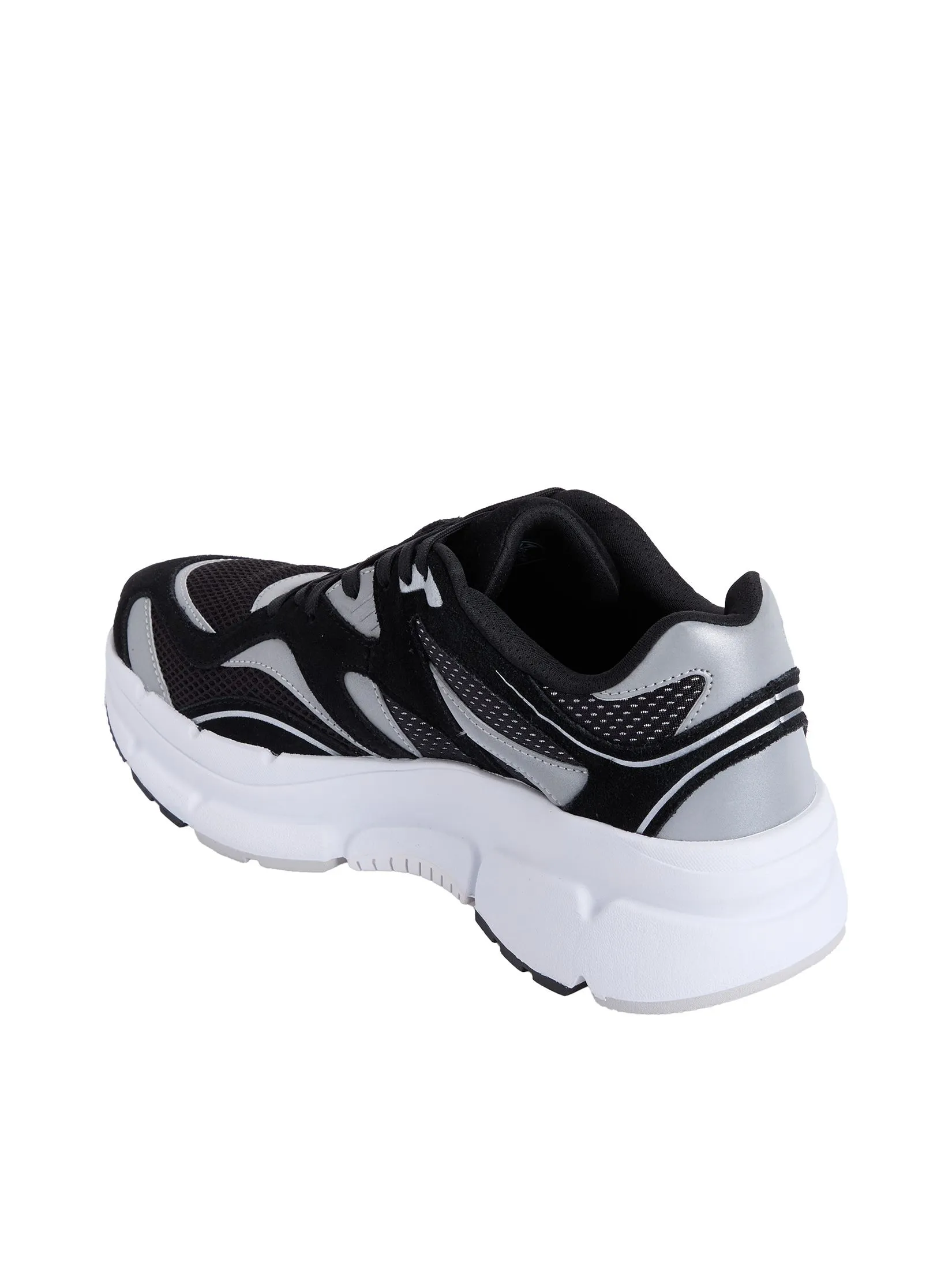 EA7 Men Sneakers SS25 Black+Silver