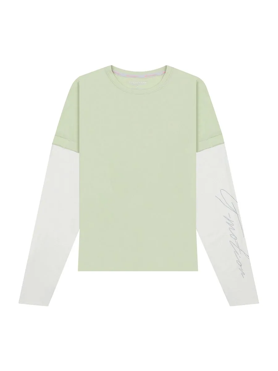 GIORDANO Women's Anti-UV Cool Touch Tee (G-Motion) Tender Greens