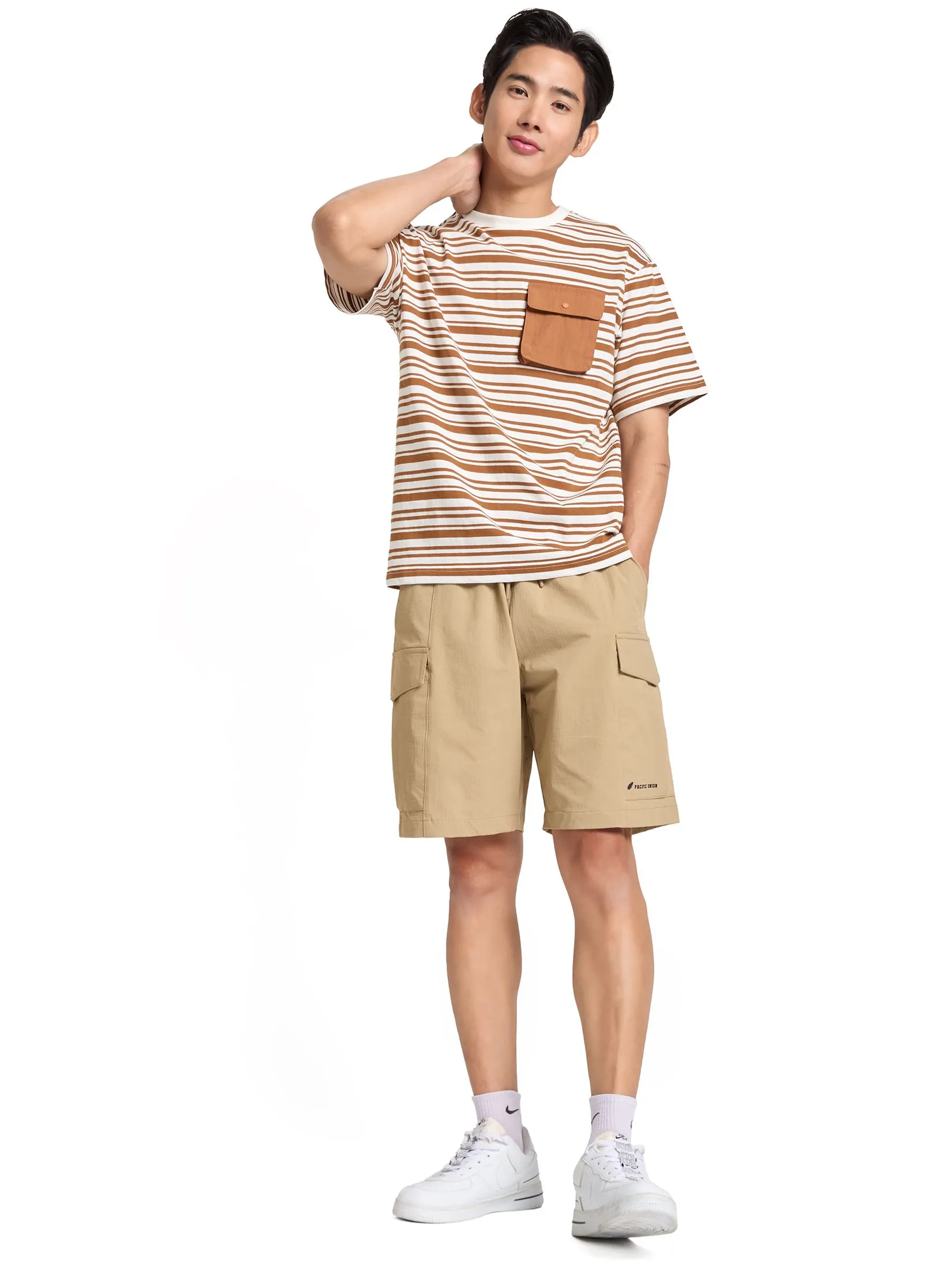 PACIFIC UNION Men Cargo Shorts Relaxed Fit