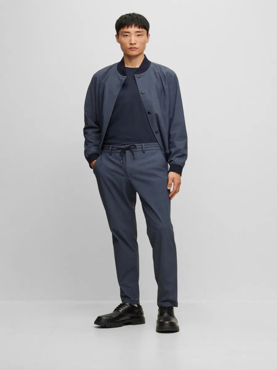 BOSS Men s T-Shirt Regular Fit Dark Blue