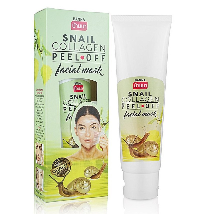 Маска-пленка с коллагеном и слизью улиток Banna 120 мл