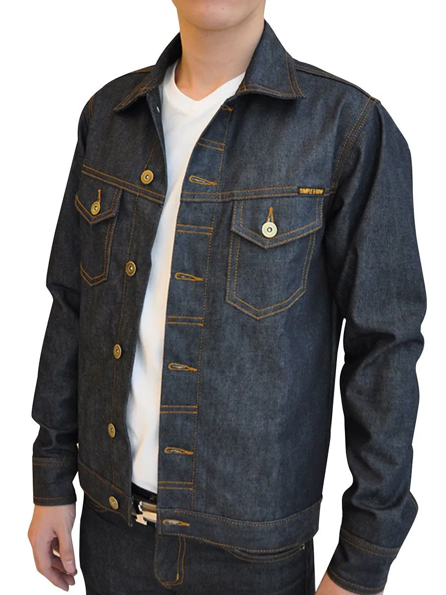 SIMPLE&RAW Dry Twill Jacket Jk901 Dark Blue
