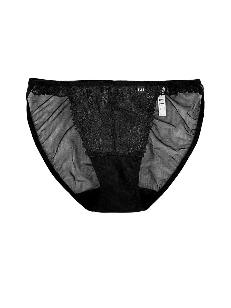 ELLE LINGERIE UNDERWEAR SEXY LOWRISE BLACK