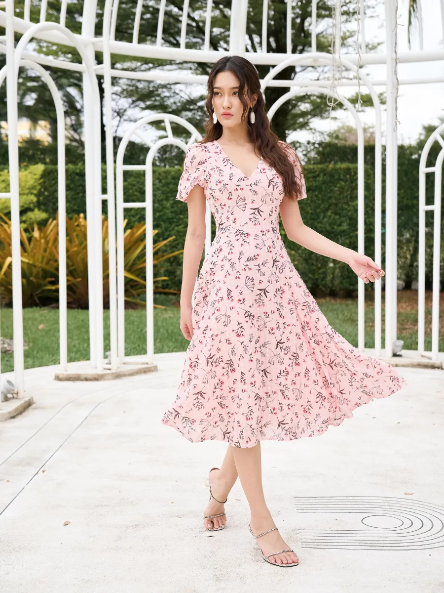 ROSE THE LABEL Pink-Angelica dress