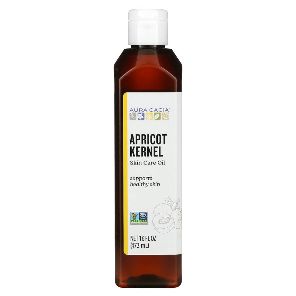 Aura Cacia, масло для ухода за кожей из ядер косточек абрикоса, 473 мл (16 жидк. унций) - AUR-91173-114 мл